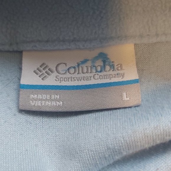 COLUMBIA | Woman's Half-Zip Pullover Sweater Top Blue Size Large - Picture 3 of 9